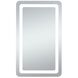 Genesis 40 X 20 inch Glossy White LED Mirror