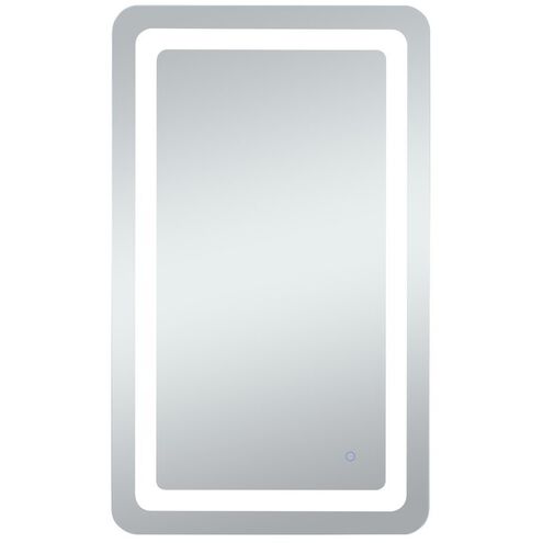 Genesis 40 X 20 inch Glossy White LED Mirror
