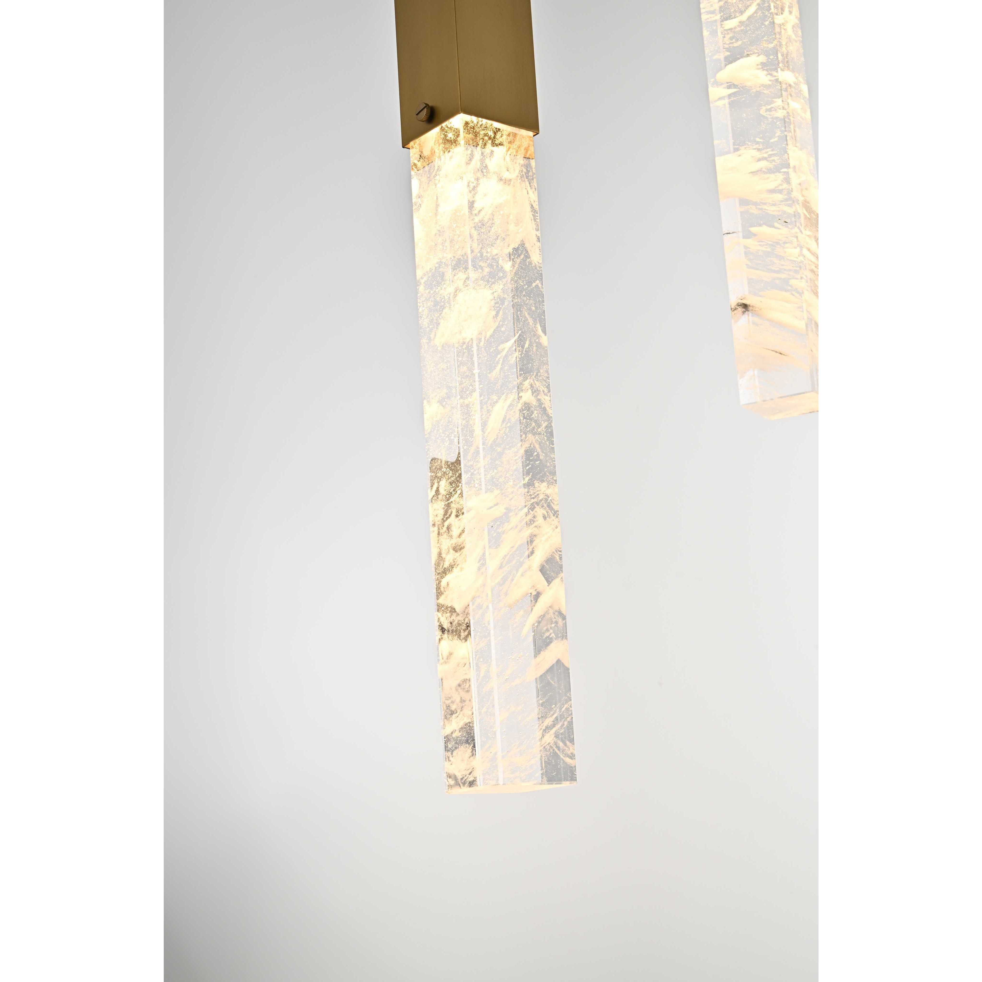 Aurora 5 Light 20 inch Satin Gold Chandelier Ceiling Light