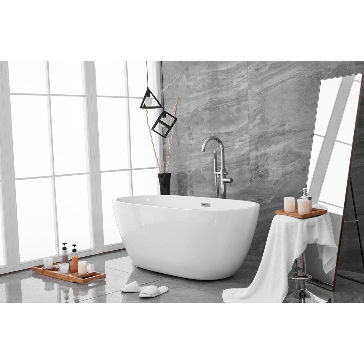 Allegra Glossy White Bathtub