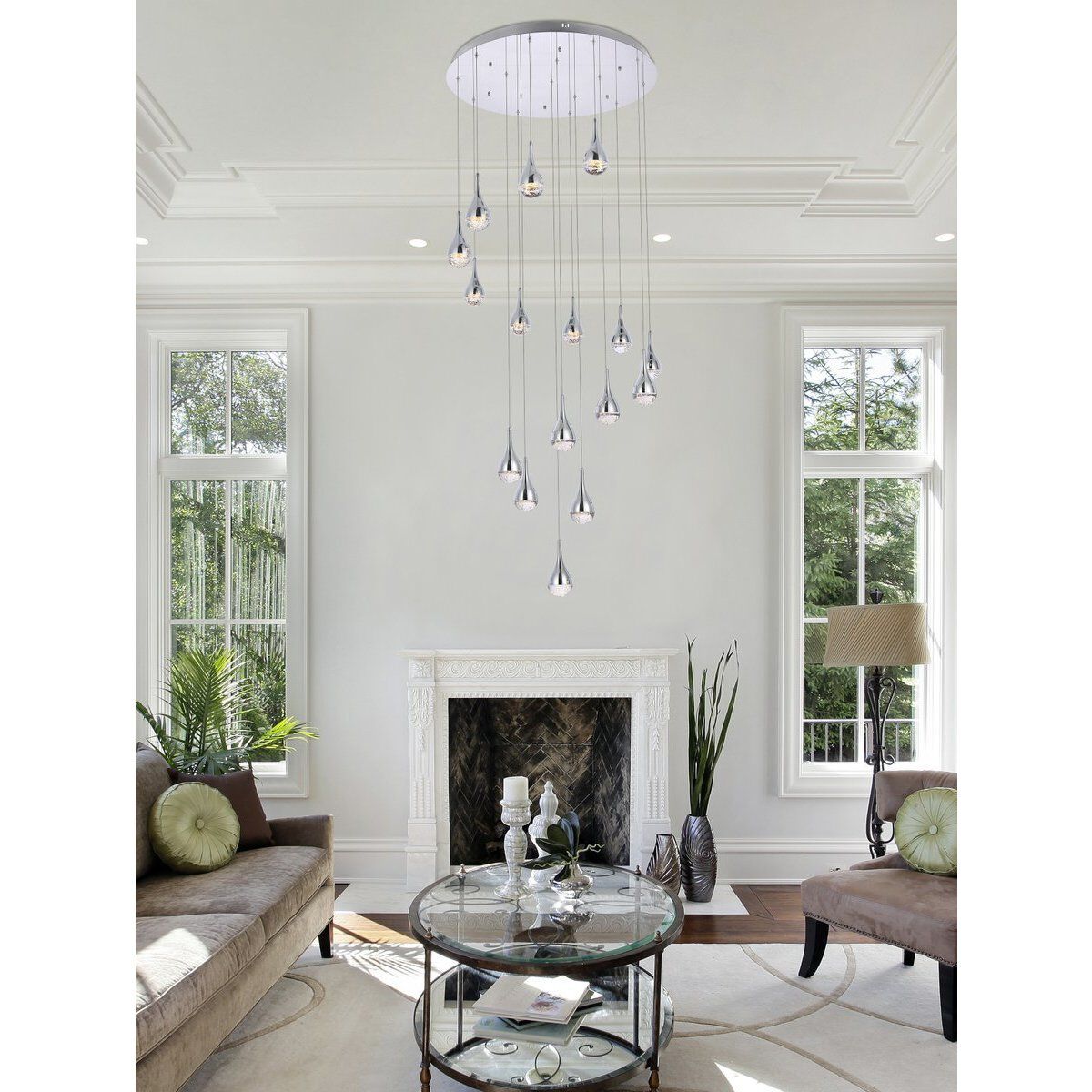 Amherst 16 Light 36 inch Chrome Chandelier Ceiling Light