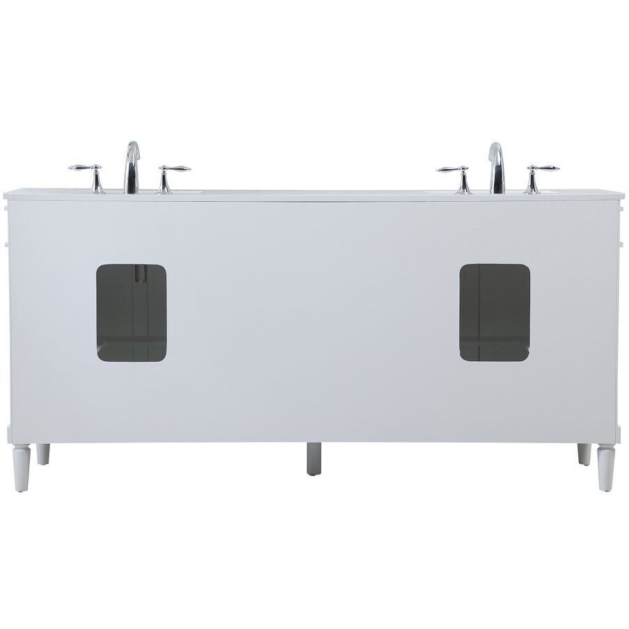 Bennett 72 X 21 X 35 inch White Vanity Sink Set