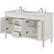 Lexington 60 X 21 X 35 inch Antique White with White Marble Vanity Set