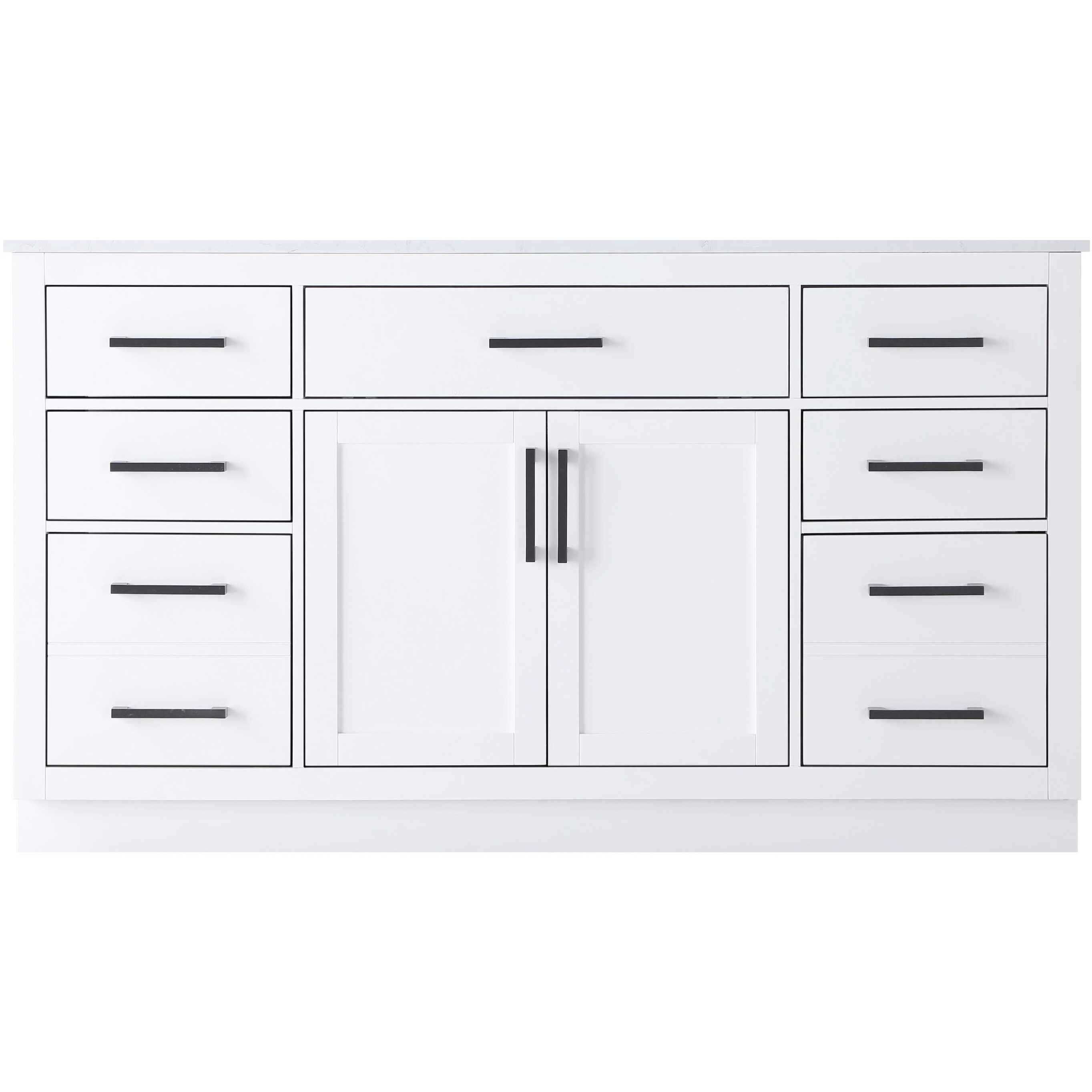 Alden 60 X 35 inch White Bathroom Vanity Cabinet