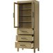 Alina Linen Oak Bathroom Storage Cabinet