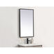 Pier 36 X 18 inch Black LED Mirror