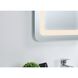 Genesis 40 X 30 inch Glossy White LED Mirror