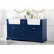 Franklin 60 X 22 X 35 inch Blue Bathroom Vanity Cabinet