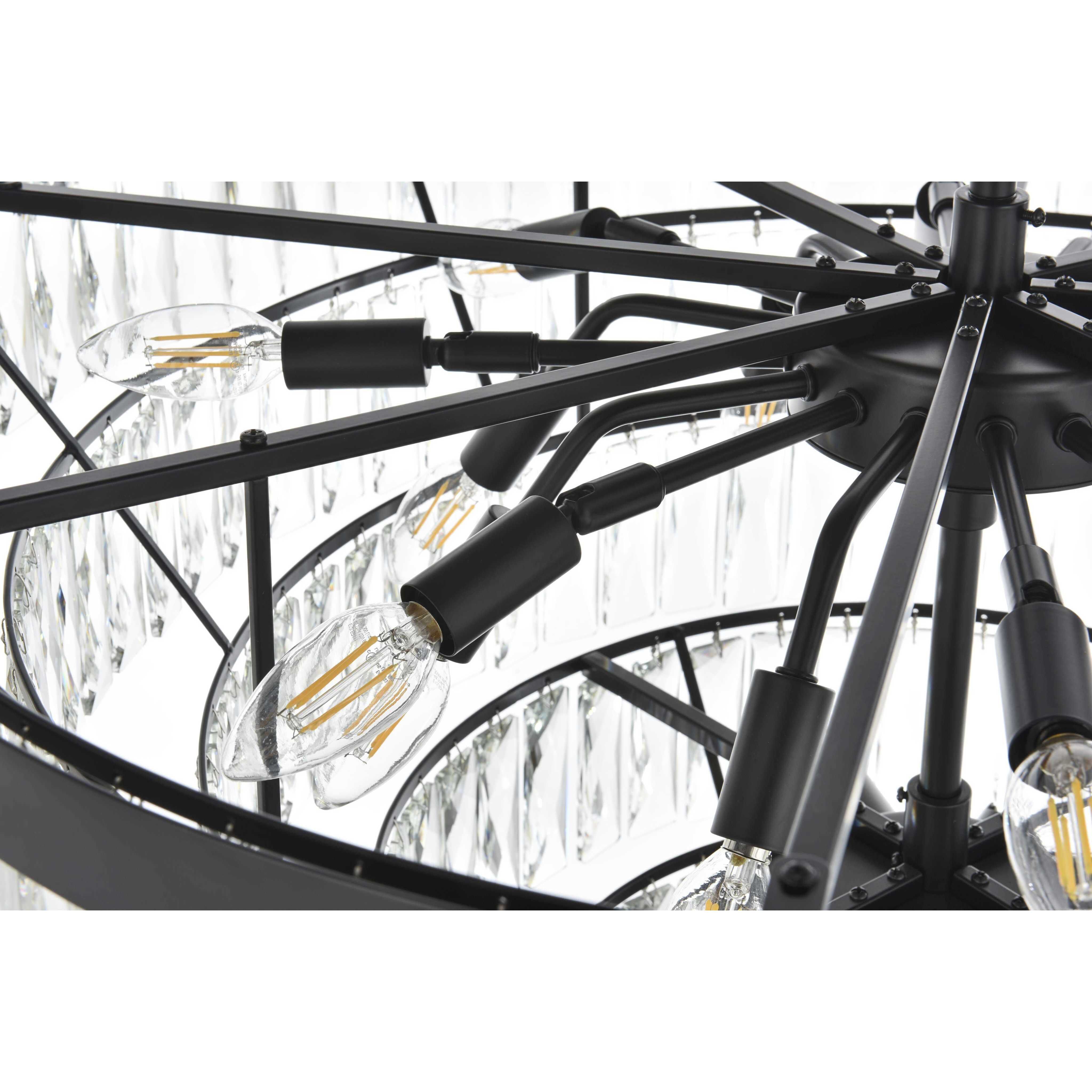 Josephine 25 Light 32 inch Black Chandelier Ceiling Light