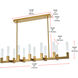 Noemi 12 Light 12 inch Satin Gold Pendant Ceiling Light