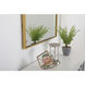 Monet 36 X 27 inch Brass Wall Mirror