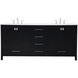 Irene 72 X 22 X 34 inch Black Vanity Sink Set