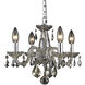 Rococo 4 Light 15 inch Golden Teak Dining Chandelier Ceiling Light