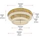 Bowen 2 Light 29.5 inch Satin Gold Flush Mount Ceiling Light