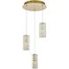 Aston 3 Light 16 inch Satin Gold Pendant Ceiling Light