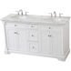 Clarence 60 X 22 X 35 inch White Vanity Sink Set