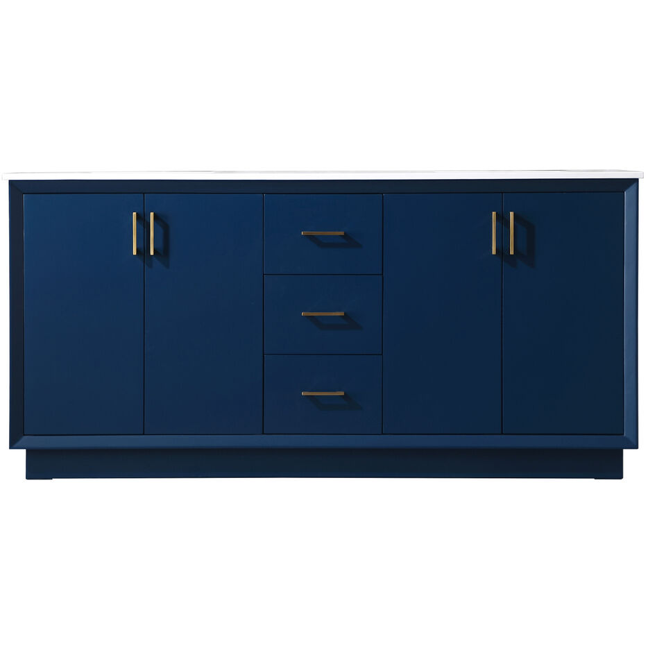 Hayes 72 X 22 X 35 inch Blue Vanity Sink Set