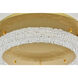 Bowen 1 Light 22 inch Satin Gold Flush Mount Ceiling Light