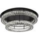Monroe 2 Light 33 inch Black Flush Mount Ceiling Light 