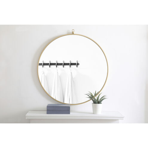 Eternity 32 X 32 inch Brass Wall Mirror