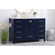 Irene 48 X 22 X 34 inch Blue Vanity Sink Set
