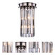 Sydney 2 Light 8 inch Polished Nickel Wall Sconce Wall Light in Clear, Urban Classic