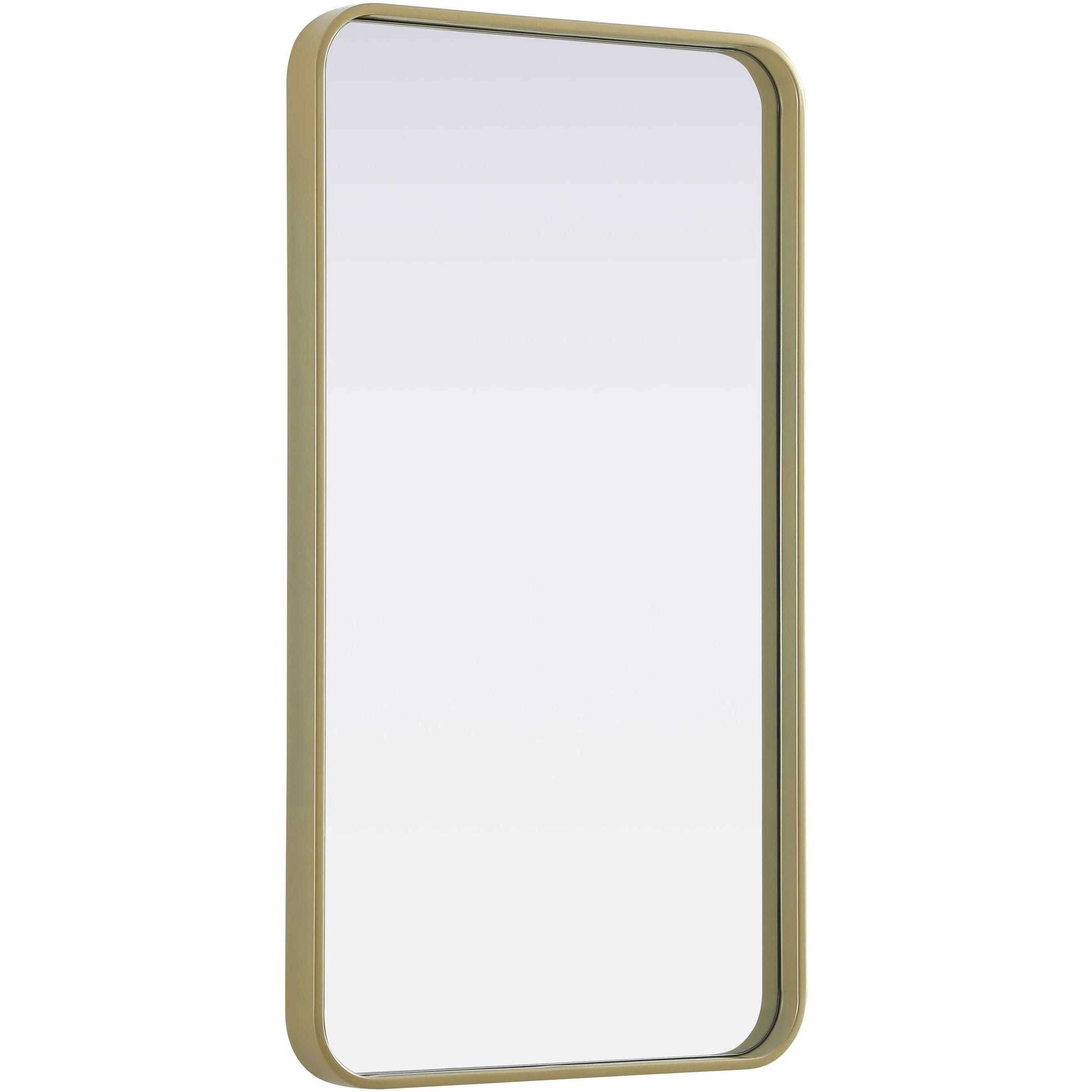 Remy 36 X 20 inch Brass Mirror