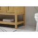Metropolis 60 X 22 X 34 inch Natural Wood Vanity Sink Set