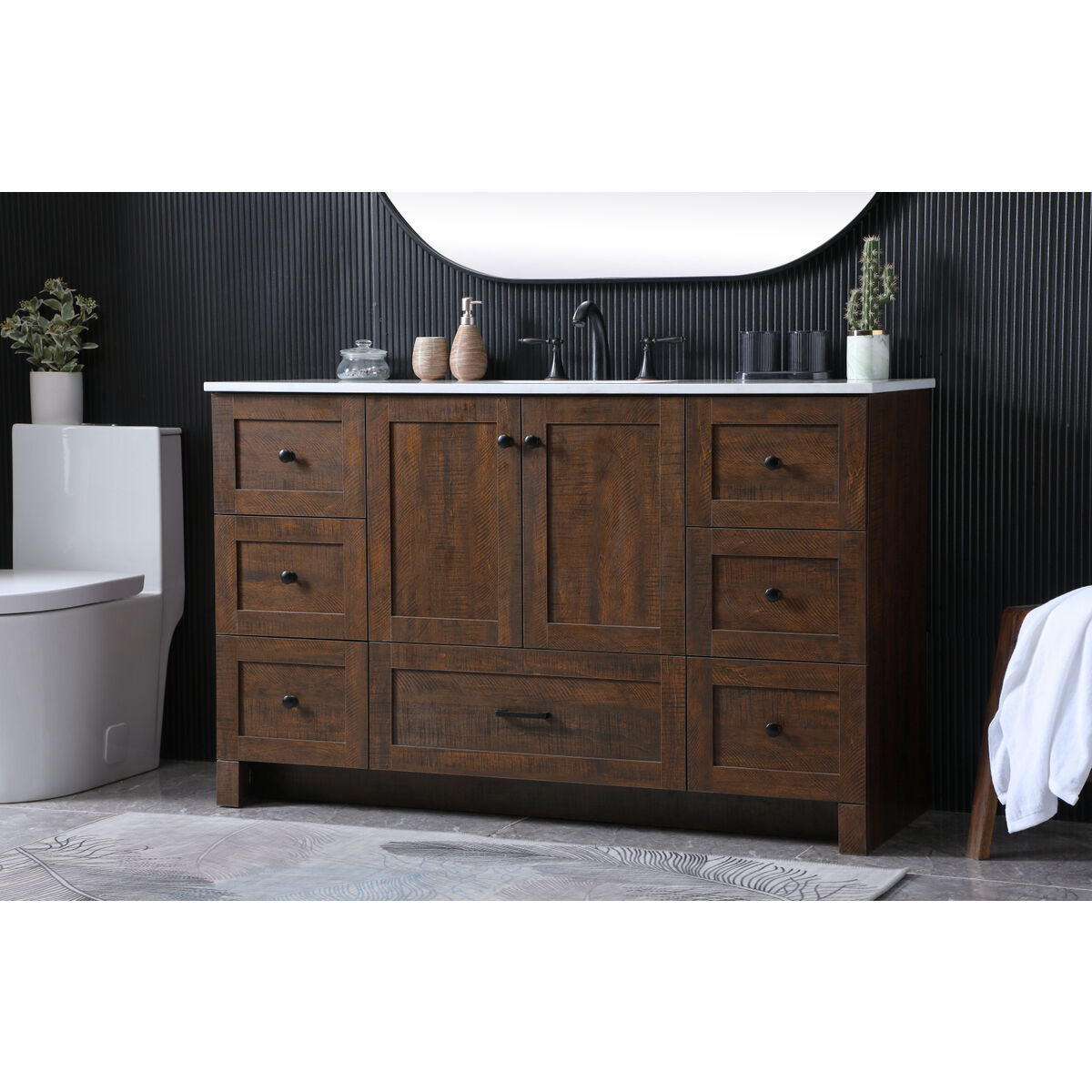 Soma 54 X 19 X 34 inch Expresso Vanity Sink Set