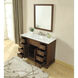 Americana 48 X 35 inch Teak with Carrara White Marble Vanity Set 