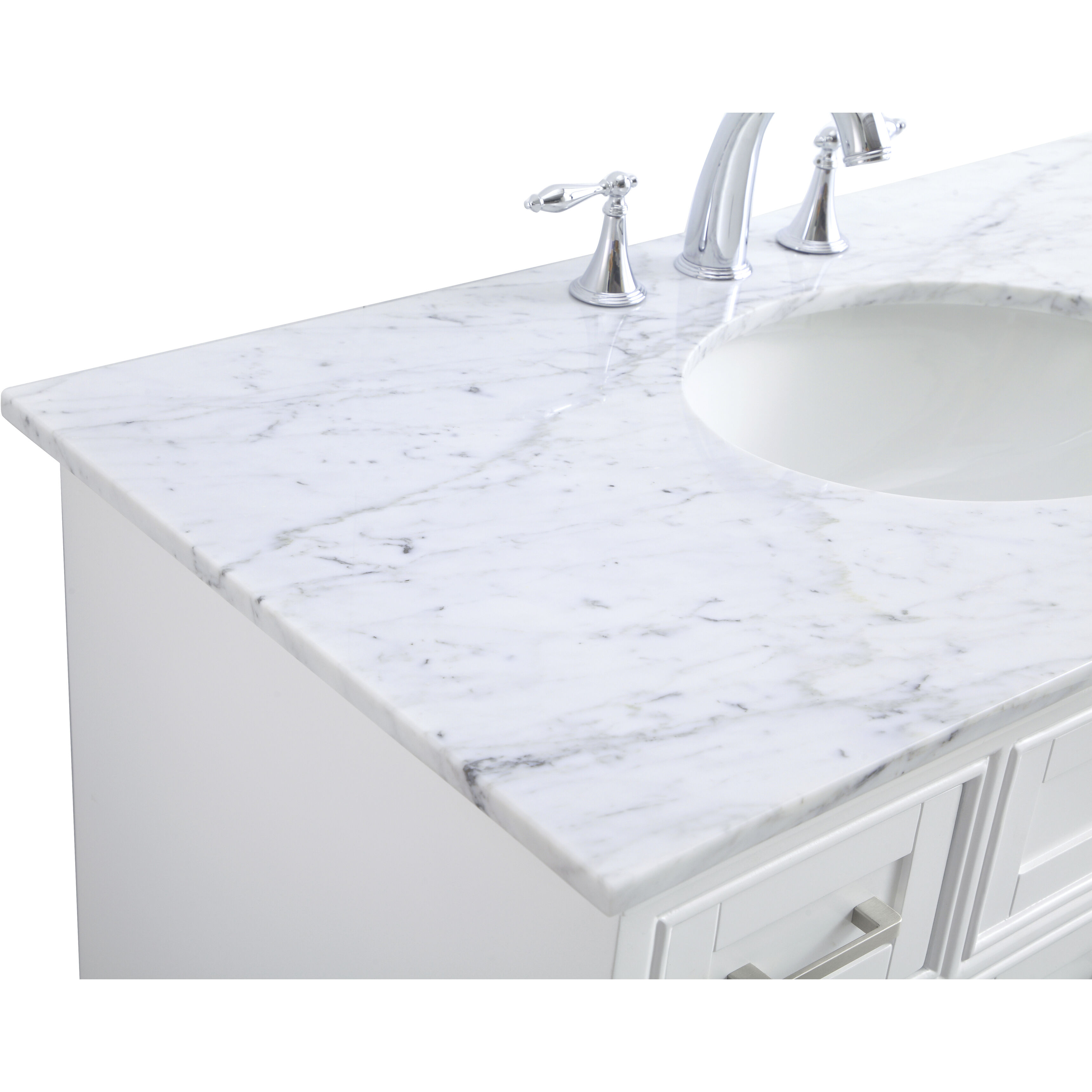 Americana 84 X 21.5 X 70 inch White Vanity Sink Set