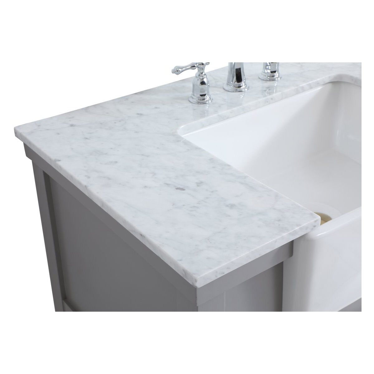 Clement 36 X 22 X 34 inch Grey Bathroom Vanity Cabinet