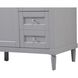 Bennett 60 X 21 X 35 inch Grey Vanity Sink Set