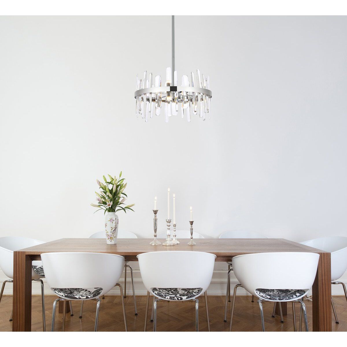 Serena 10 Light 20 inch Chrome Pendant Ceiling Light