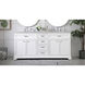 Americana 72 X 22 X 35 inch White Vanity Sink Set