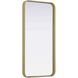 Remy 36 X 18 inch Brass Mirror