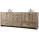 Soma 84 X 19 X 34 inch Natural Oak Vanity Sink Set