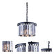 Sydney 3 Light 16 inch Matte Black Pendant Ceiling Light in Silver Shade, Urban Classic
