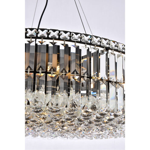 Maxime 18 Light 32 inch Black and Clear Chandelier Ceiling Light