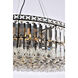 Maxime 18 Light 32 inch Black and Clear Chandelier Ceiling Light