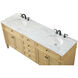 Park Avenue 72 X 22 X 35 inch Natural Wood Vanity Sink Set