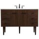 Cyrus 48 X 22 X 33.5 inch Walnut Vanity Sink Set in Not Included
