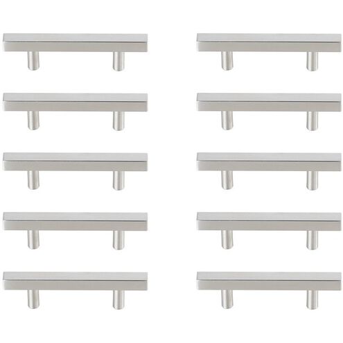 Dior Brushed Nickel Hardware Drawer Pull, Set of 10