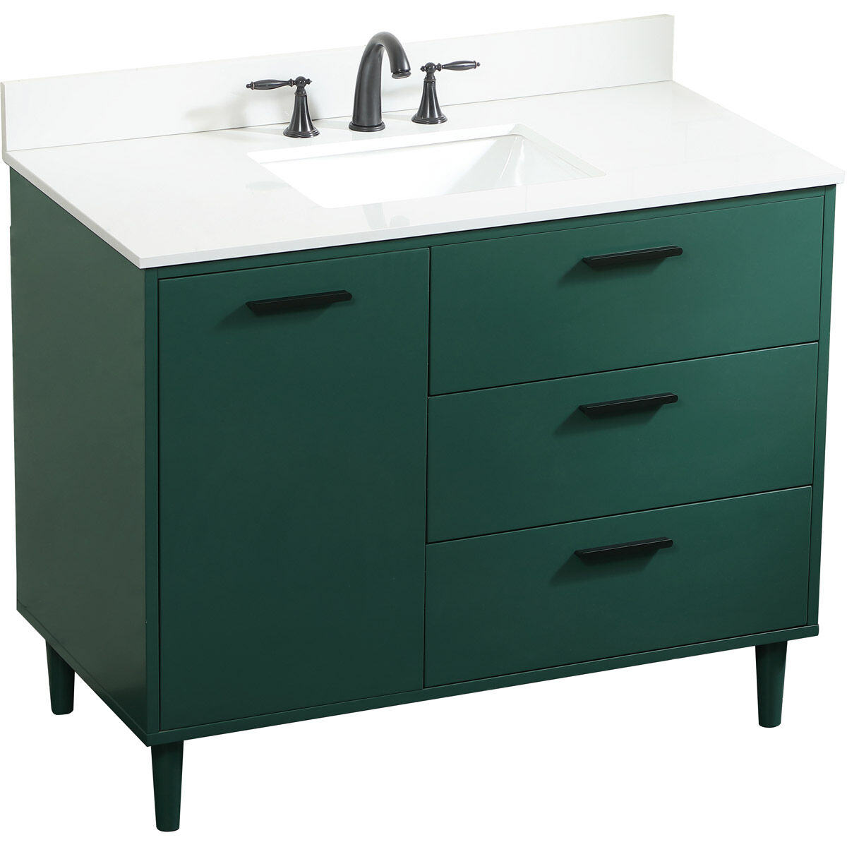 Baldwin 42 X 22 X 34 inch Green Vanity Sink Set