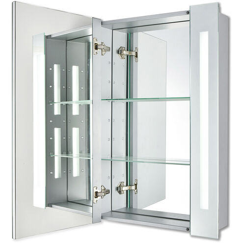 Elixir Silver Lighted Mirror Cabinet