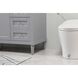 Bennett 60 X 21 X 35 inch Grey Vanity Sink Set