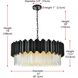 Willow 10 Light 32 inch Black Chandelier Ceiling Light