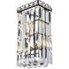 Maxime 2 Light 5 inch Black and Clear Wall Sconce Wall Light