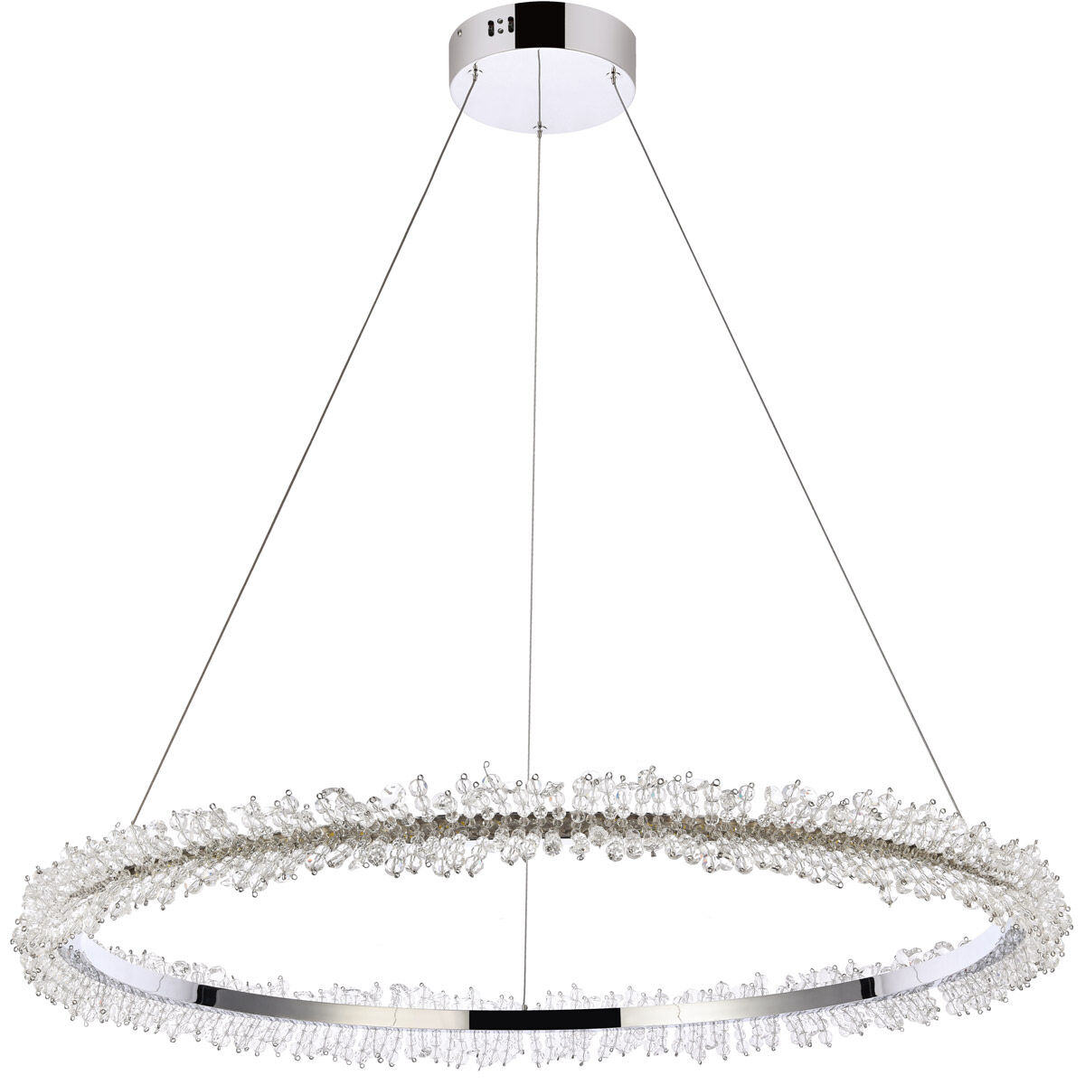 Laurel 33.9 inch Chrome Pendant Ceiling Light