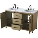 Alina 54 X 34 inch Linen Oak Bathroom Vanity Cabinet